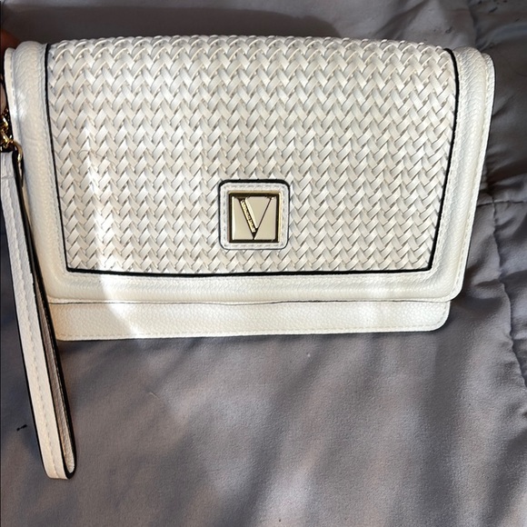 Victoria's Secret Handbags - Elegant VS White Woven Clutch
